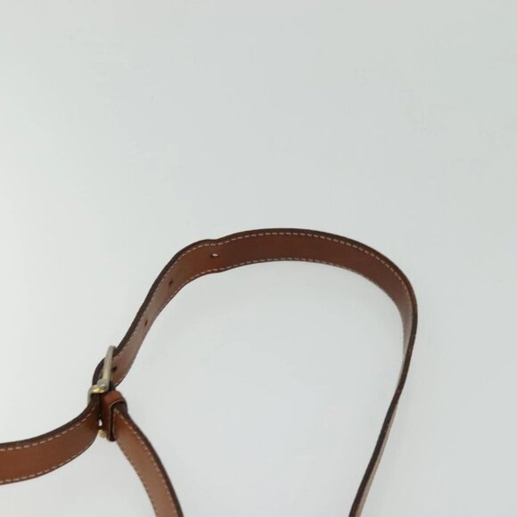 CELINE Macadam Canvas Shoulder Bag PVC Leather Brown Gold - Picture 8 of 16